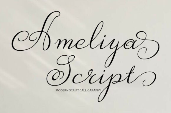 Ameliya Script: Elevating Design with Modern Elegance