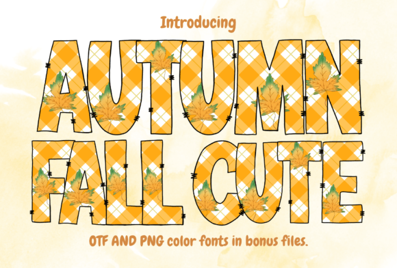 Autumn Fall Cute: A Charming Font for Seasonal Design