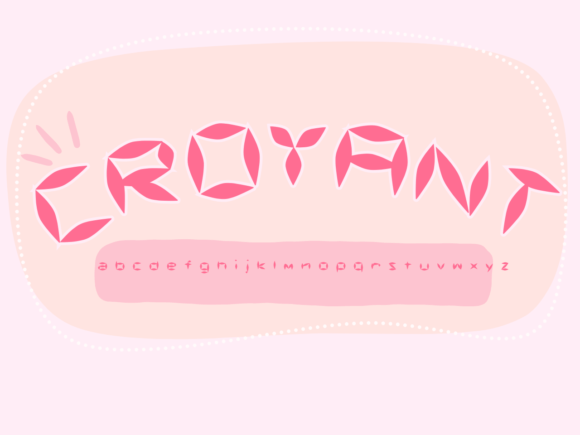 Croyant: A Joyful Display Font for Creative Design