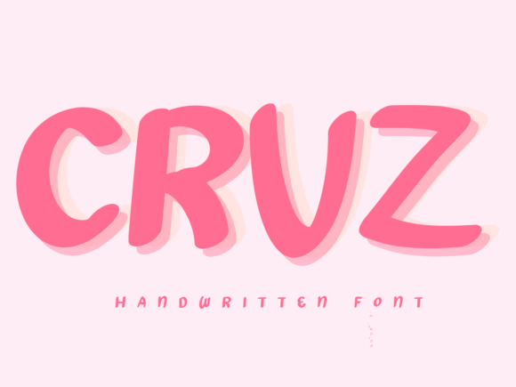 Cruz: A Sweet Handwritten Font for Creative Designs