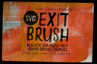 Exit Brush: Elevate Your Design with Handwritten Character