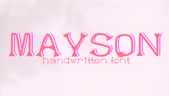 Mayson: A Handwritten Font for Modern Design