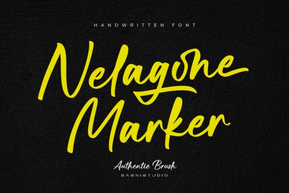 Nelagone Marker: A Bold Brush Font for Authentic Design