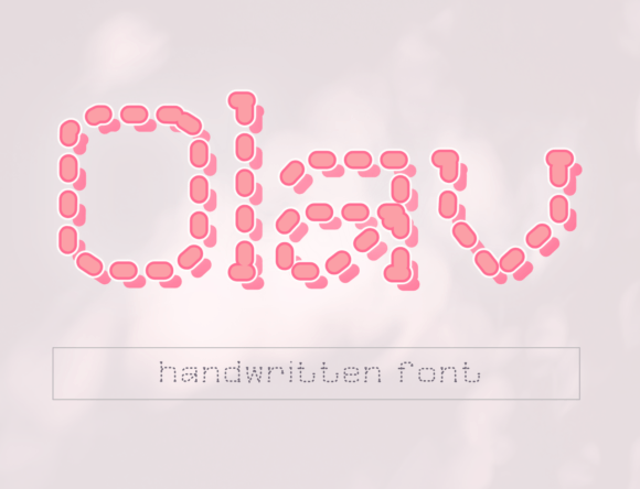 Olav: A Dotted Handwritten Font for Authentic Design