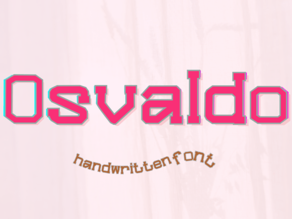 Osvaldo: A Typewriter Font with Artistic Charm