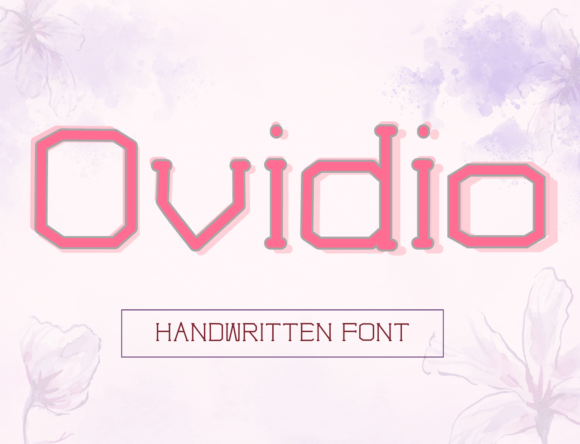 Ovidio: A Timeless Handwritten Font for Modern Design