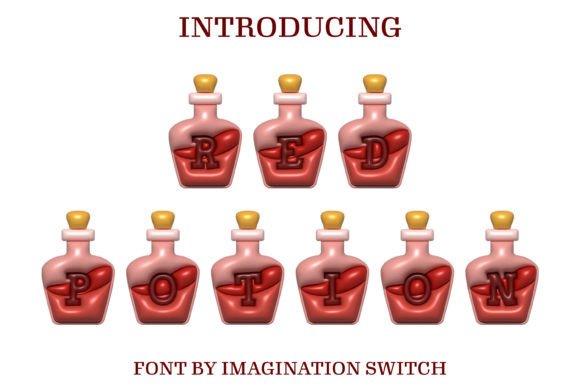 Red Potion Inflated: 3D Typography for Dynamic Design