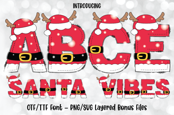 Santa Vibes: A Festive Font Family for Holiday Design