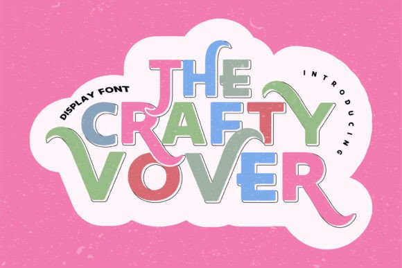 The Crafty Lover: A Vibrant Color Font for Dynamic Design